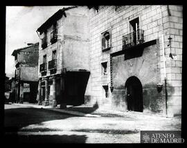 
Segovia. Fachadas de varias casas
