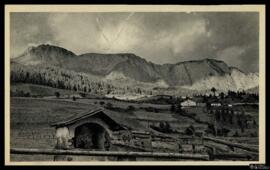 Tarjeta postal de vista panorámica de paisaje de valle alpino italiano editada por Edizioni M. P. M.