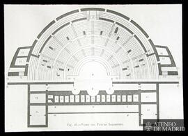 Sagunto (Valencia). Planta del Teatro romano