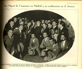 1930-05-07. Miguel de Unamuno en Madrid. Mundo gráfico (Madrid)