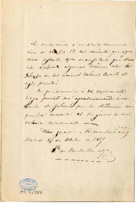 1861-10-21. Carta de Francisco de Paula Canalejas