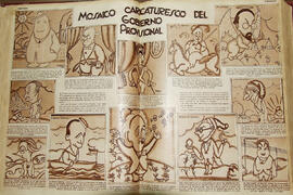 1931-08-08. Mosaico caricaturesco del Gobierno provisional. Estampa (Madrid)