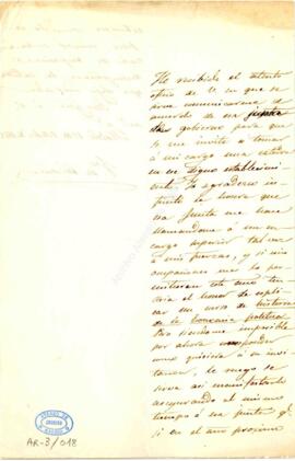 1842-10-15. Carta de Francisco de Cárdenas