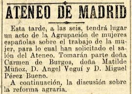 1931-12-04. Acto de la Liga internacional y Cruzada de mujeres españolas. El Liberal (Madrid)