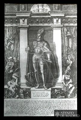 
Carlos V revestido de los atributos imperiales, en Francesco Terzi, Austriacae Gentis Imaginum, ...