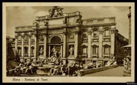 Tarjeta postal de la Fontana de Trevi de Roma editada por  A. Scrocchi en Milán