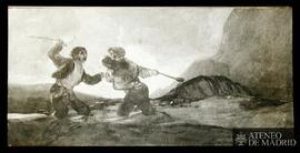 Madrid. Museo del Prado. Goya, Francisco de: "Duelo a garrotazos" (h. 1820-23)