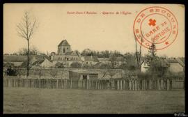 Tarjeta postal de vista general del barrio de la Iglesia de Saint-Ouen-l’Aumône editada por R. C....