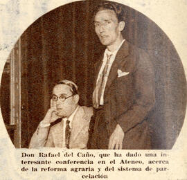 1931-08-19. Fotografía de la conferencia de  Rafael del Caño. Ahora (Madrid)