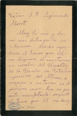1897-07-21. Carta de José Rodríguez Carracido