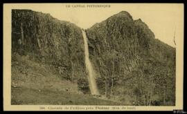 Tarjeta postal de vista del paisaje de la cascada de Faillitou cerca de Thiézac editada por las É...