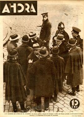 1931-02-12. Foto de la detención de la Junta Directiva del Ateneo. Ahora (Madrid)