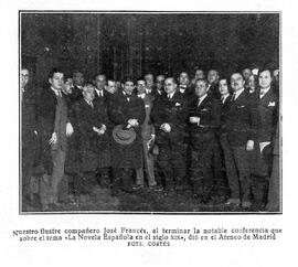 1929-01-25. Fotografía de la conferencia de José Francés. Nuevo mundo (Madrid)