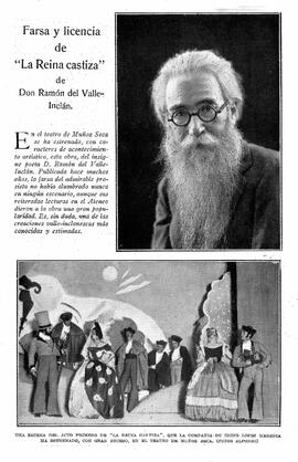 1931-06-07. Lecturas de "La reina castiza" de Valle-Inclán. Blanco y negro (Madrid)