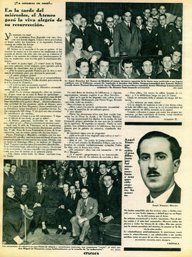 1930-02-16. El Ateneo, restituido a sus legales regidores por el Gobierno actual. Crónica (Madrid)