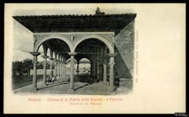 Tarjeta postal del Pórtico de la Iglesia de Santa Maria delle Grazie de Arezzo editada por Altero...