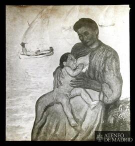 21.Sitges (Barcelona). Museo Municipal Maricel. Sunyer, Joaquím: "Maternidad" (1908-1909)