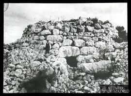 San Agustín (Menorca). Vista general de un talayot