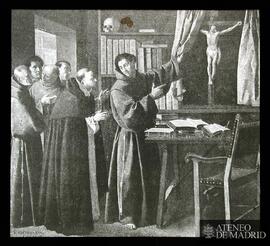 
Zurbarán, Francisco de: "San Buenaventura y Santo Tomás de Aquino ante el crucifijo" (...