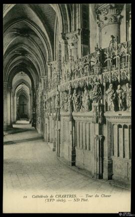 Tarjeta postal de la Torre del Coro de la Catedral de Chartres editada por los Neurdein Frères en...