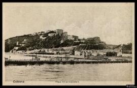 Tarjeta postal de vista panorámica de la Fortaleza de Ehrenbreitstein en Coblenza editada por el ...