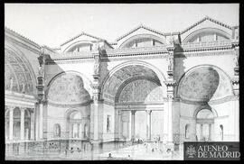 Restauración del frigidarium de las termas de Caracalla, según Viollet-le-Duc