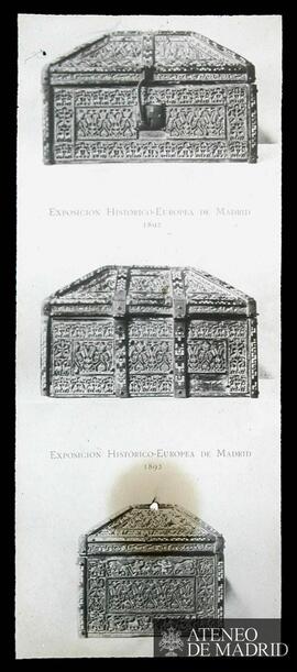 Cofre (tres vistas). "Exposición Histórico - Europea de Madrid. 1892"