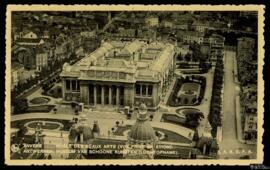 Tarjeta postal de vista aérea del Museo de Bellas Artes de Amberes editada por Ernest Thill para ...