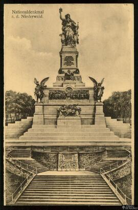 Tarjeta postal del Monumento Nacional en Niederwald, antigua comuna suiza del cantón del Valais