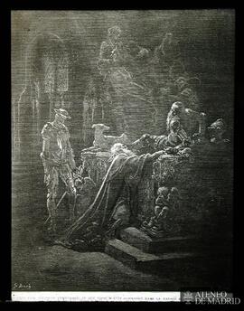 
Ilustración de "Don Quijote de la Mancha" por Gustave Doré: "Ai deja fait, seigne...