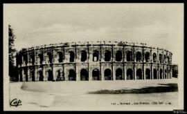 Tarjeta postal de vista exterior de la Arena de Nimes editada por la Compagnie Alsacienne des Art...