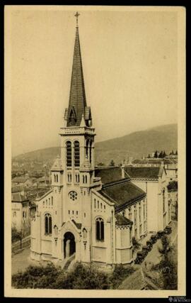 Tarjeta postal de vista exterior de la Iglesia de Notre-Dame en Aix-les-Bains editada por las Édi...