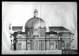 Madrid.  Rodríguez, Ventura: Sección del Templo de San Bernardo (¿13? de septiembre de 1753)