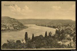 Tarjeta postal de vista panorámica de Boppard (Renania-Palatinado, Alemania)