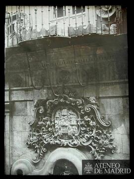 
Detalle de la fachada de la antigua Casa Rectoral en Salamanca. (Hoy Museo de Unamuno)
