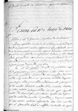 1840, Actas de la Sección de Literatura y Bellas Artes