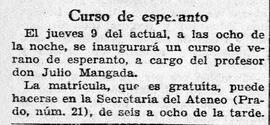 1931-07-07. Curso de esperanto. Ahora (Madrid)