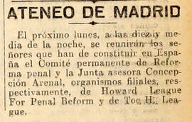 1931-06-13. Reunión del Comité permanente de Reforma Penal y la Junta asesora Concepción Arenal. ...