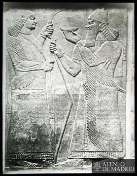 Genio alado y Assurnasirpal (arte asirio)