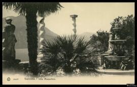 Tarjeta postal del jardín botánico de la Villa Monastero en Varenna editada por Wehrli S. A. en C...