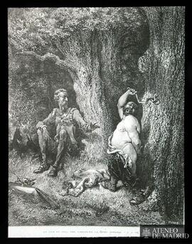 
Ilustración de "Don Quijote de la Mancha" por Gustave Doré: "Au nom du ciel, ami,...