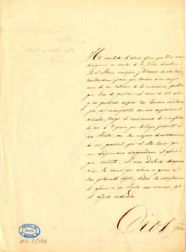 1848-10-16. Carta de Juan Donoso Cortés