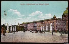 Tarjeta postal a color del SchlossBrücke y la Königl de Berlín