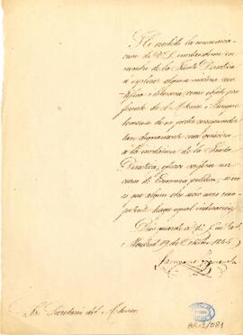 1856-10-19. Carta de Laureano Figuerola