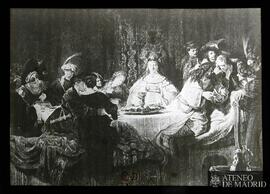 
Dresde. Gemäldegalerie.  Rembrandt, Harmenszoon van Rijn: "El banquete nupcial de Sansón&qu...