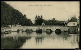 Tarjeta postal del Pont d'Aube en Bar-sur-Aube editada por A. Valck