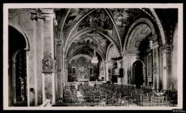 Tarjeta postal de vista interior del Santuario de Notre-Dame del Monasterio de Cimiez editada por...