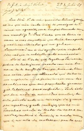 1861-07-29. Carta de Cecilia Böhl de Faber a Miguel Velarde