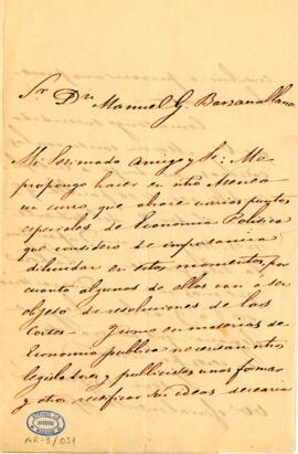 1847-12. Carta de Andrés Borrego
