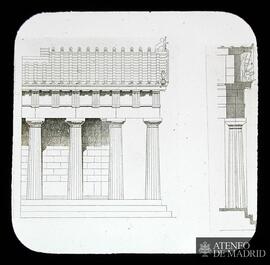 Sección del templo de Egina